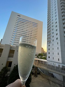 ベランダで一杯🥂！